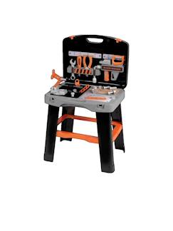 Jouet-Jeux d'imitation-Établi de bricolage bricolo smart – 33 accessoires – mallette transformable – dès 3 ans