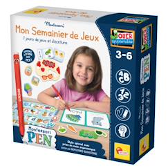 Jouet-Jeux de société-Montessori Pen Mon Semainier - Jeu Interactif Jours et Semaines