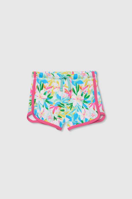 Fille-Short à motif floral