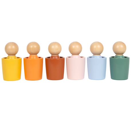Gobelets de tri montessori avec figurines Beige 4 - vertbaudet enfant 