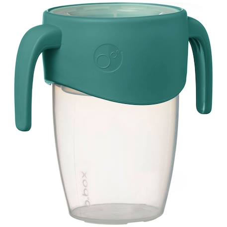Tasse bébé 360 gobelet d'apprentissage anti-fuite Rose+Vert paon+Violet 7 - vertbaudet enfant 