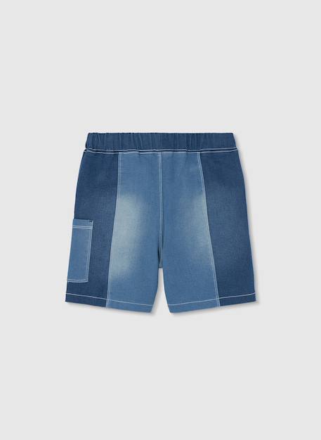 Bermuda garçon en denim Bleu 2 - vertbaudet enfant 