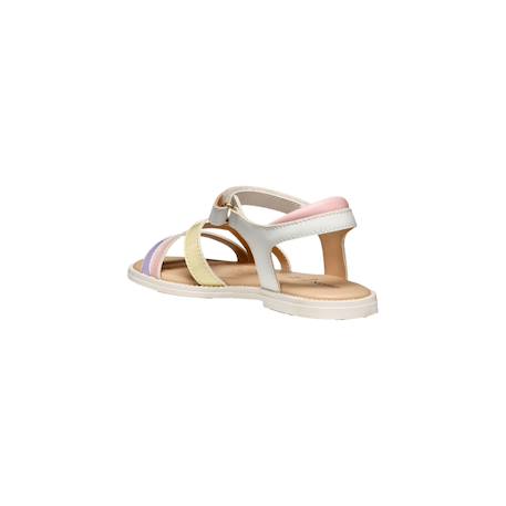 Sandales en cuir  à scratch Blanc   lilac 4 - vertbaudet enfant 