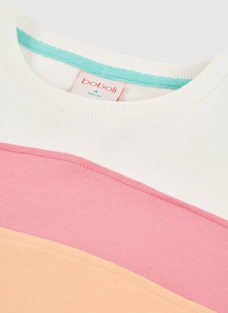 Sweatshirt fille coton Blanc 3 - vertbaudet enfant 