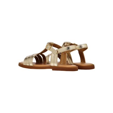 Sandales en cuir  à brides Argent+Platinium 9 - vertbaudet enfant 