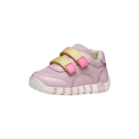 Baskets basses  à scratch Blanc   lilac+Pink   jaune clair 8 - vertbaudet enfant 