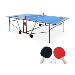 Jouet-Jeux de plein air-Table de ping pong outdoor, avec 2 raquettes et 3 balles, pour utilisation extérieure, sport tennis de table