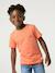 T-shirt garçon personnalisable manches courtes aubergine+blanc+BLEU+jaune pâle+mangue+sauge 25 - vertbaudet enfant 