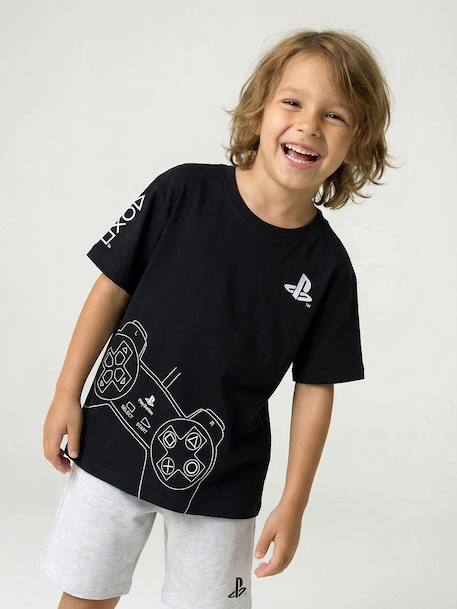 Pyjashort garçon coton logo Playstation noir 10 - vertbaudet enfant 