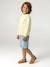 Sweat col rond manches longues jaune pâle+mangue+vert d'eau 8 - vertbaudet enfant 