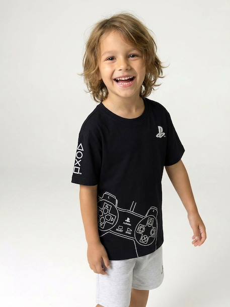 Pyjashort garçon coton logo Playstation noir 9 - vertbaudet enfant 
