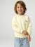 Sweat col rond manches longues jaune pâle+mangue+vert d'eau 2 - vertbaudet enfant 