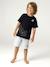 Pyjashort garçon coton logo Playstation noir 12 - vertbaudet enfant 