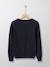 Pull col rond garçon Bleu fonce uni 2 - vertbaudet enfant 