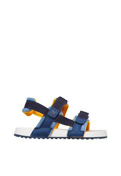 Chaussures-Sandales en cuir et tissu jaffor.
