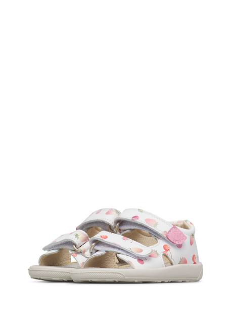 Sandales en cuir july Blanc-rose- 5 - vertbaudet enfant 