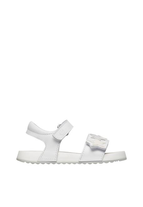 Sandales en cuir dendix. Blanc- 1 - vertbaudet enfant 