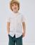 Chemise à manches longues en lin et coton avec col mao Blanc+Bleu clair+Bleu foncé+Jaune clair+Vert 1 - vertbaudet enfant 
