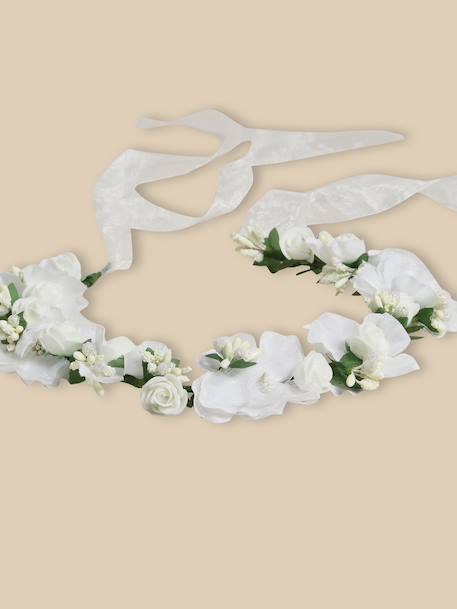 Couronne de fleurs Blanc 2 - vertbaudet enfant 