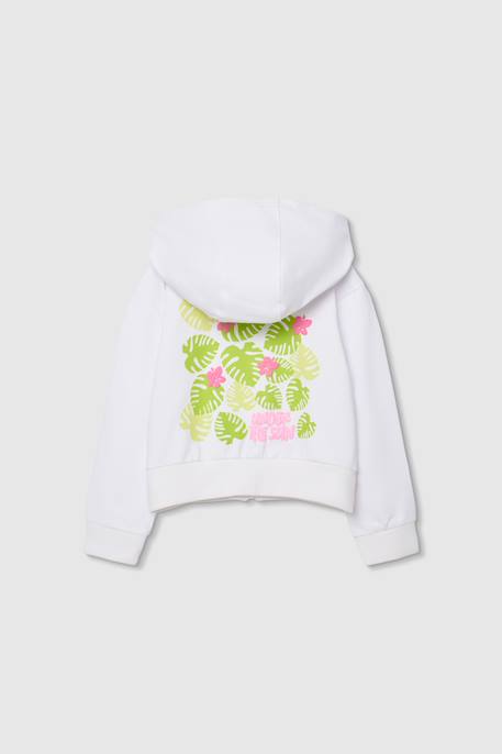 Veste à capuche Blanc 2 - vertbaudet enfant 