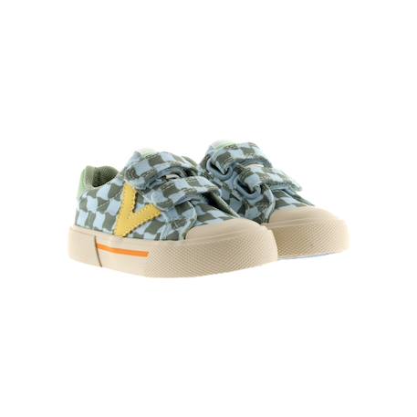 Baskets basses à scratch Kaki 3 - vertbaudet enfant 