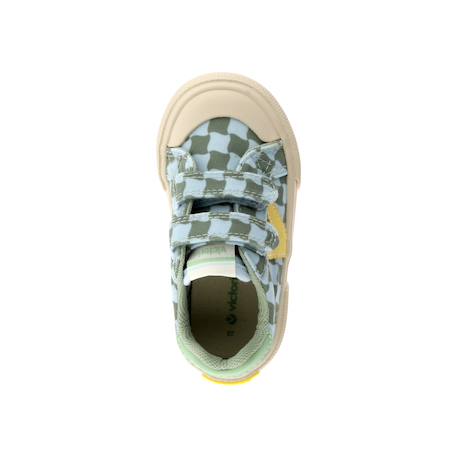 Baskets basses à scratch Kaki 4 - vertbaudet enfant 