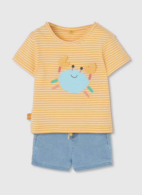 Bébé-Ensemble-Ensemble bébé t-shirt et pantalon en coton