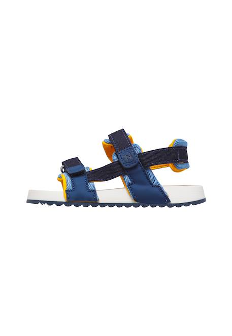 Sandales en cuir et tissu jaffor. Marine-orange 3 - vertbaudet enfant 
