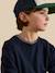 Pull col rond garçon Bleu fonce uni 3 - vertbaudet enfant 
