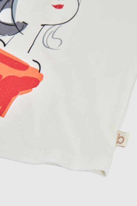 T-shirt fille  en maille Blanc 4 - vertbaudet enfant 