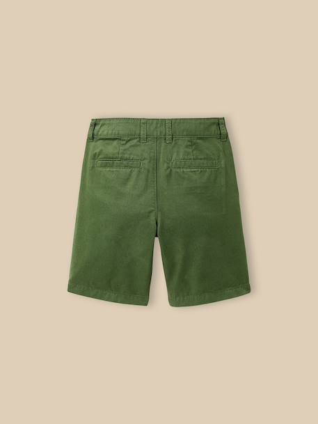 Bermuda chino garçon Army+Bleu froid+Indigo+Menthe+Outremer 2 - vertbaudet enfant 