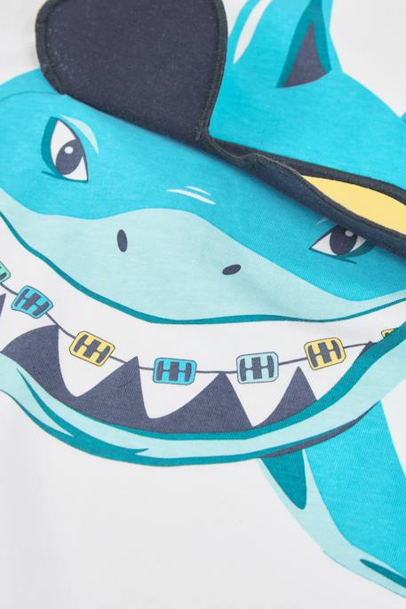 T-shirt enfant coton  requin Blanc 4 - vertbaudet enfant 