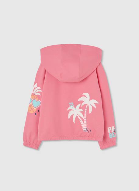 Veste coton palmiers Rose 2 - vertbaudet enfant 