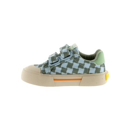 Baskets basses à scratch Kaki 2 - vertbaudet enfant 