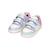 Baskets basses  à scratch Blanc   orange+Cristal   lilac clair+Rose foncé   lilac 9 - vertbaudet enfant 