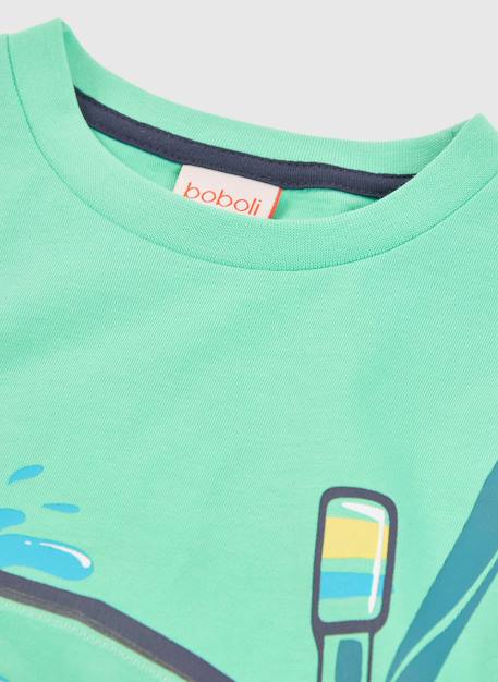 T-shirt enfant en coton Vert 3 - vertbaudet enfant 