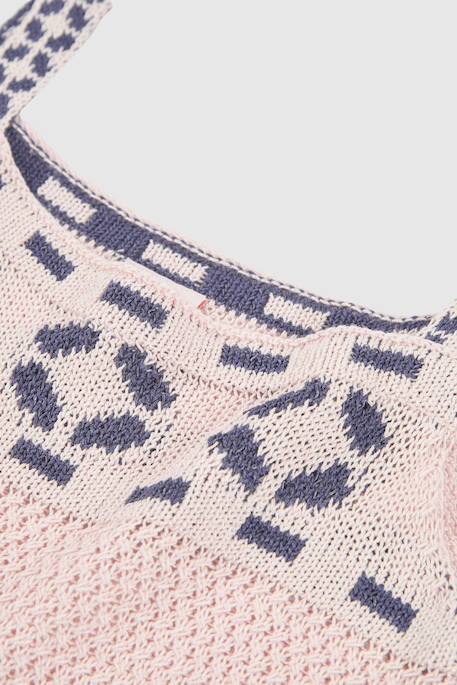 Top en coton Rose 3 - vertbaudet enfant 