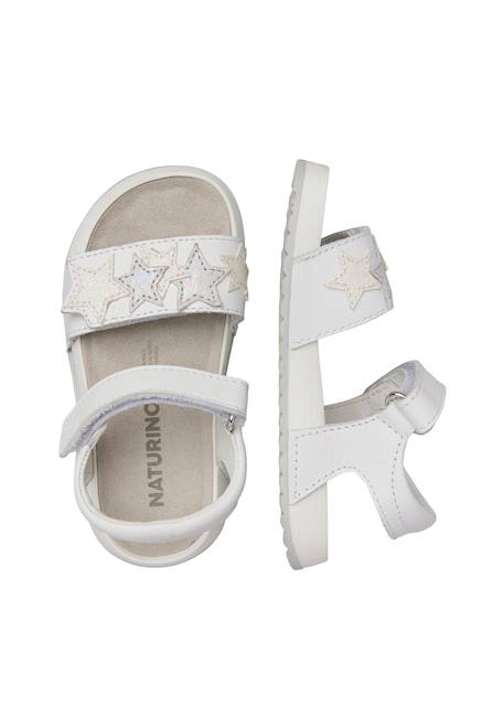 Sandales en cuir dendix. Blanc- 4 - vertbaudet enfant 