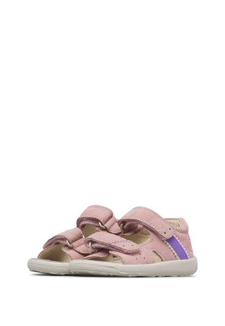 Sandales en daim june 2 Beige-+Rose- 10 - vertbaudet enfant 