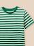 T-shirt rayé garçon - coton biologique Rayure bico bleu+Rayure bico verte 6 - vertbaudet enfant 