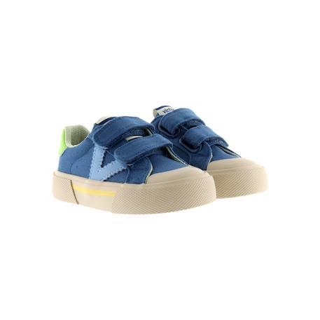Baskets basses à scratch Beige+Jeans+Mar+Rosa 9 - vertbaudet enfant 