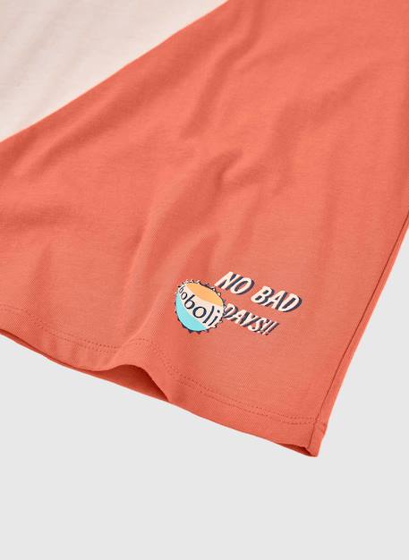 T-shirt enfant coton block Orange 4 - vertbaudet enfant 