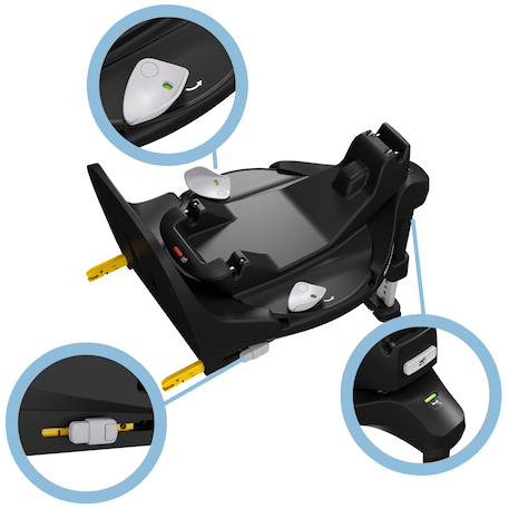 Base isofix pour siège auto familyfix 360 pro Black 2 - vertbaudet enfant 