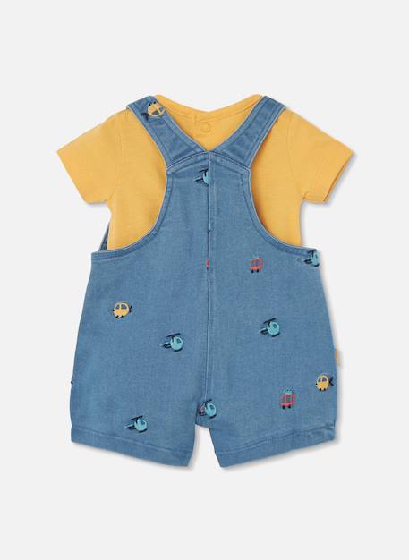 Ensemble bébé avec body et salopette Jaune 2 - vertbaudet enfant 