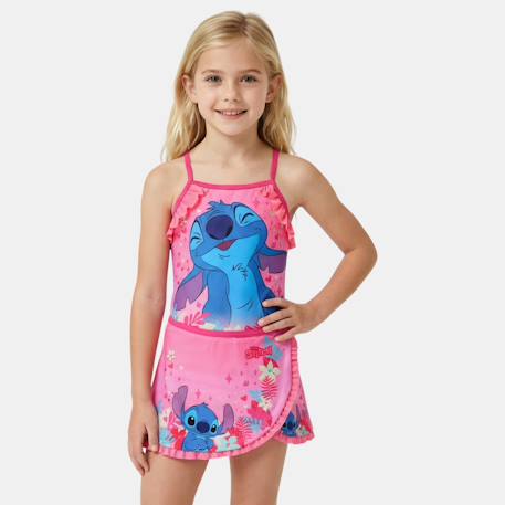 Fille-Maillot de bain-Maillot de bain 1 pièce avec jupe et imprimé lilo & stitch