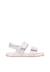 Sandales en cuir avec imprimé papillons salny. Blanc-rose 1 - vertbaudet enfant 