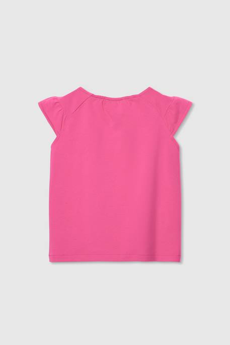 T-shirt à manches courtes Rose 2 - vertbaudet enfant 