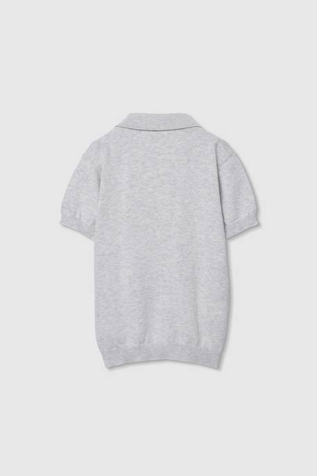 Polo enfant coton Gris 2 - vertbaudet enfant 