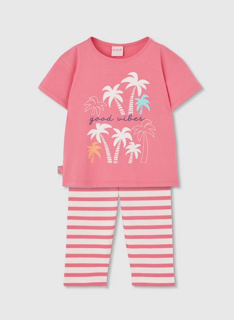 Ensemble fille coton Rose 1 - vertbaudet enfant 