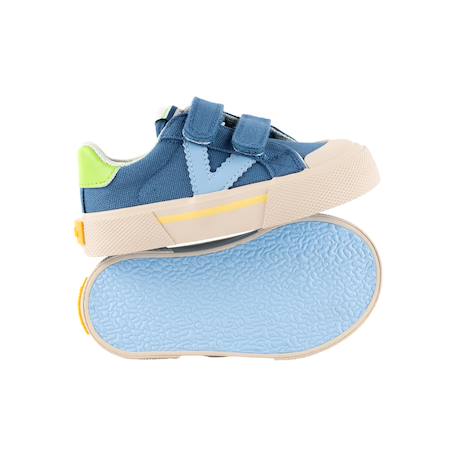 Baskets basses à scratch Beige+Jeans+Mar+Rosa 11 - vertbaudet enfant 
